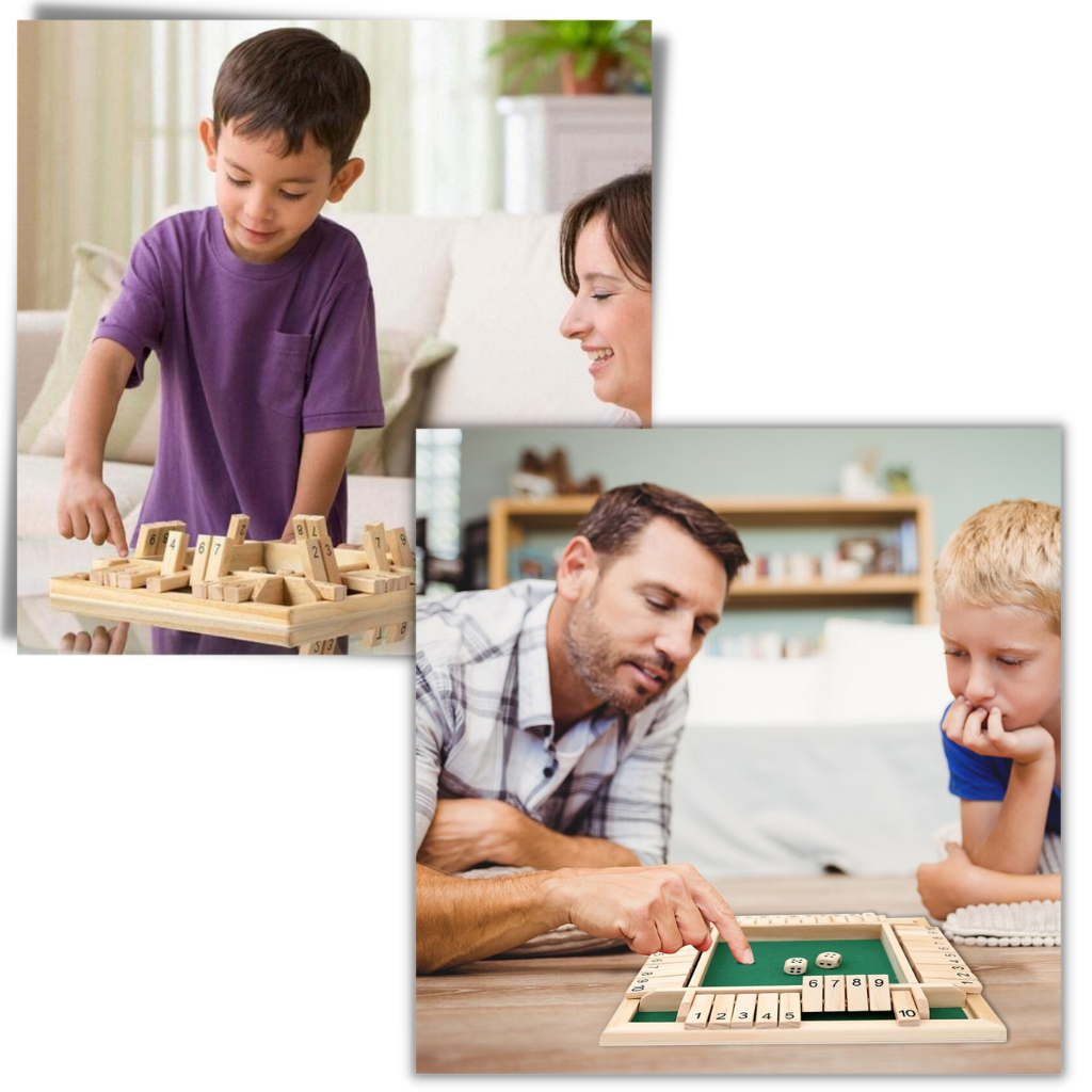 Jeu de dés en bois - Ozerty