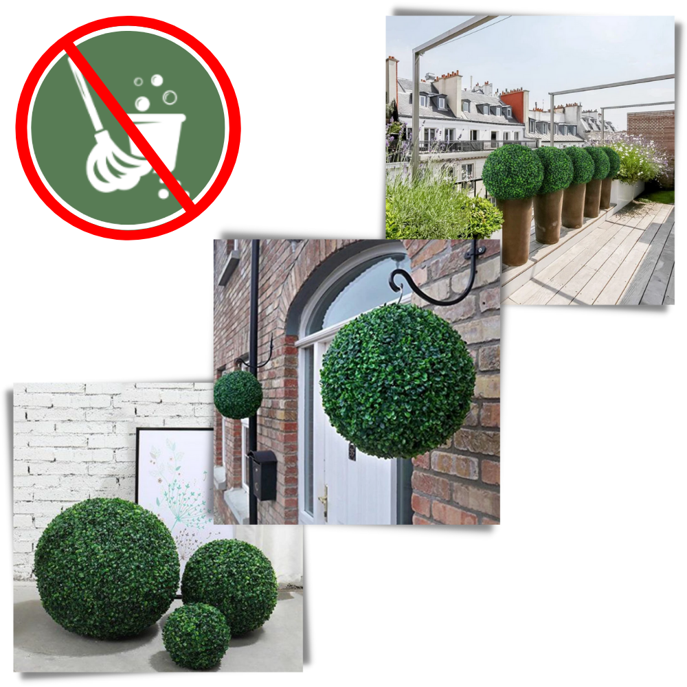 Boules de gazon topiaire artificiel - Ozerty