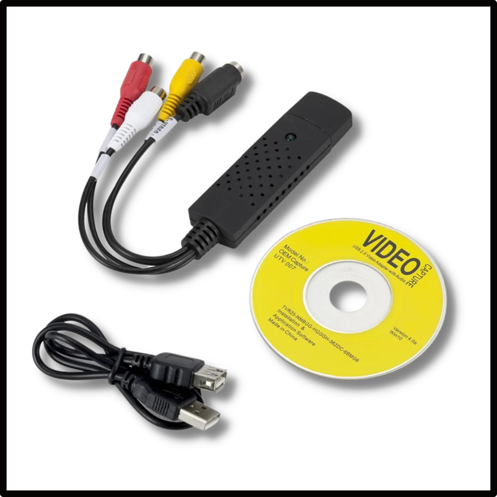 Adaptateur USB 2.0 pour la capture vidéo TV DVD VHS DVR - Ozerty
